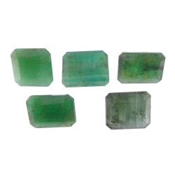 Green Emerald – 27.85 Carats (Ratti-30.77) Panna ~ 5 Pcs Seller Pack